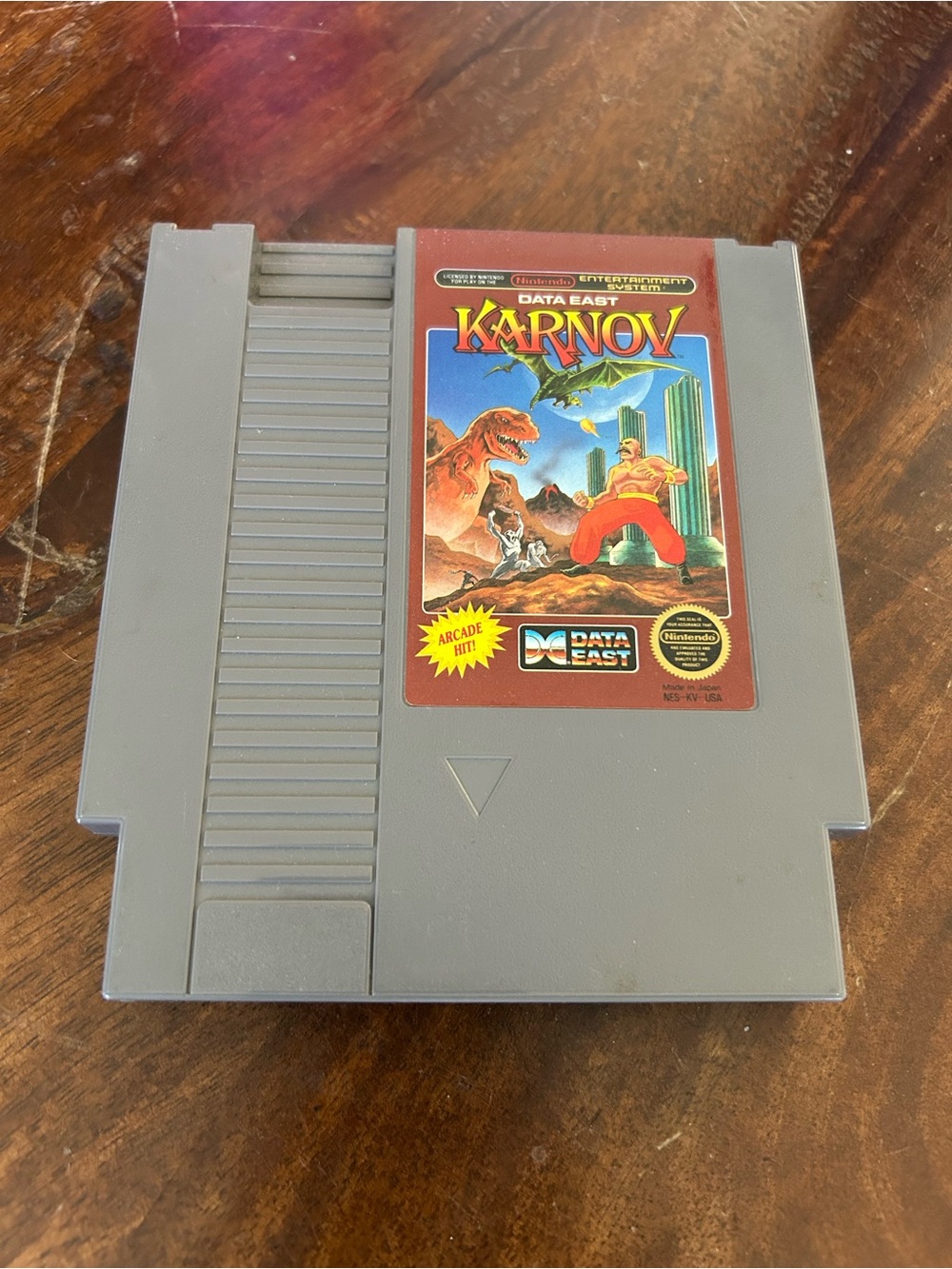 Karnov NES Game Cartridge